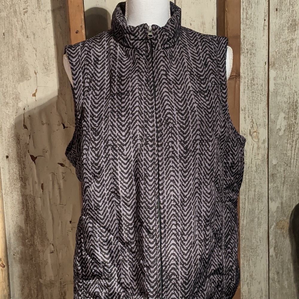 Croft & Barrow Herringbone Pattern Vest XL